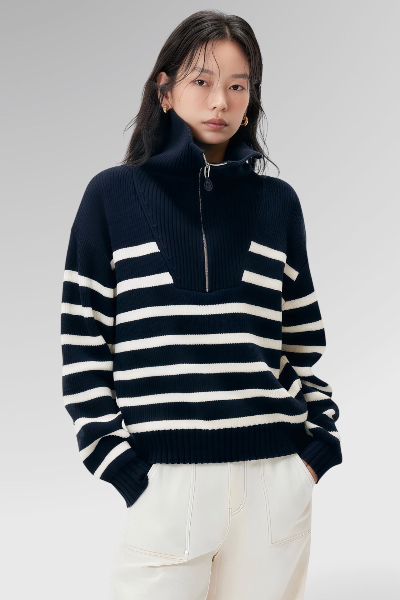 Mariner Striped Cotton Sweater