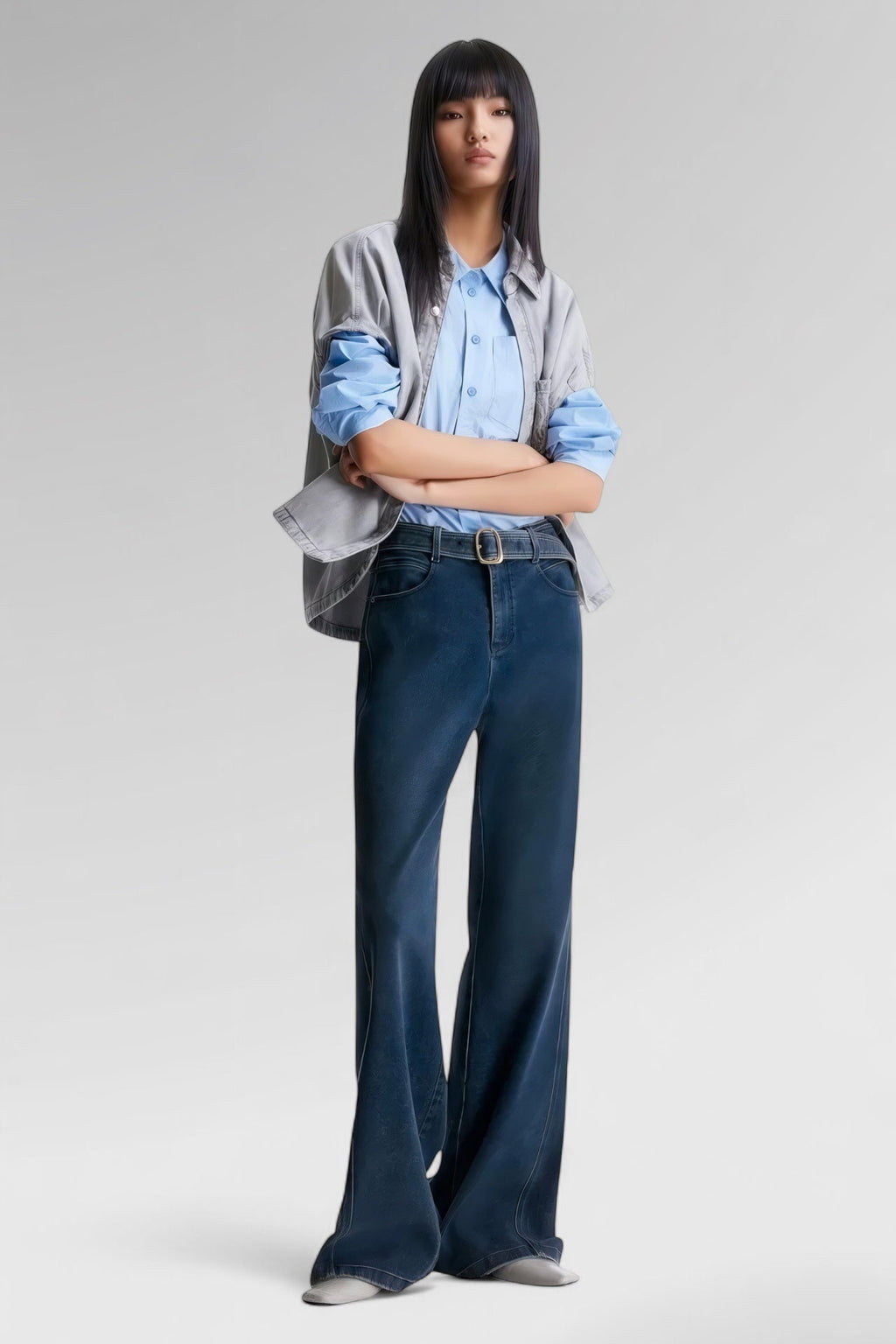 Midnight Contour Flare Denim Jeans