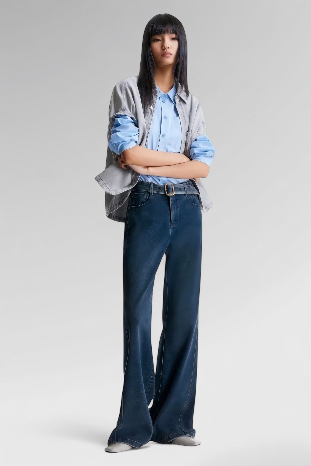 Midnight Contour Flare Denim Jeans