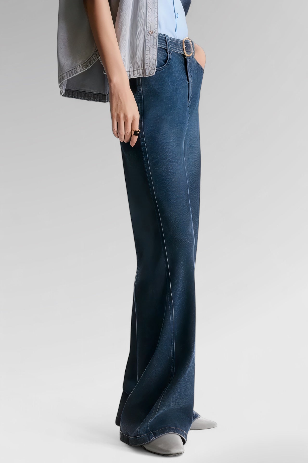 Midnight Contour Flare Denim Jeans