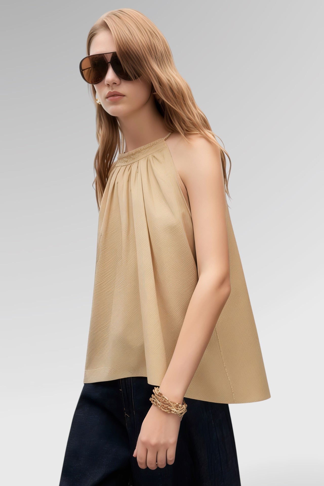Airflow Gathered Halter Top