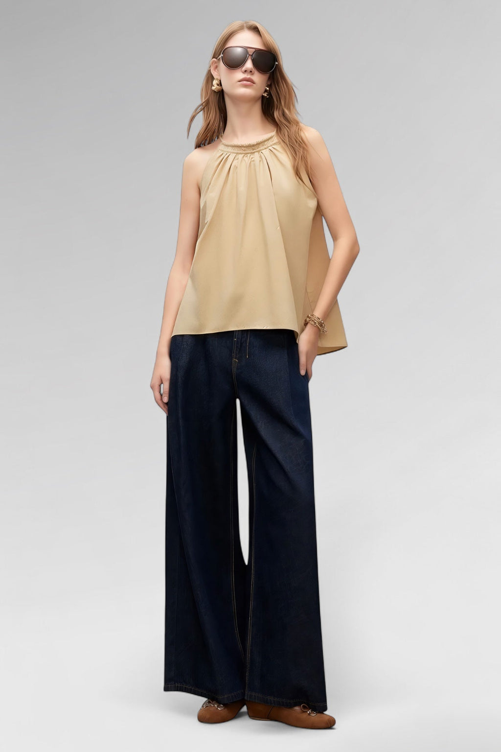 Airflow Gathered Halter Top