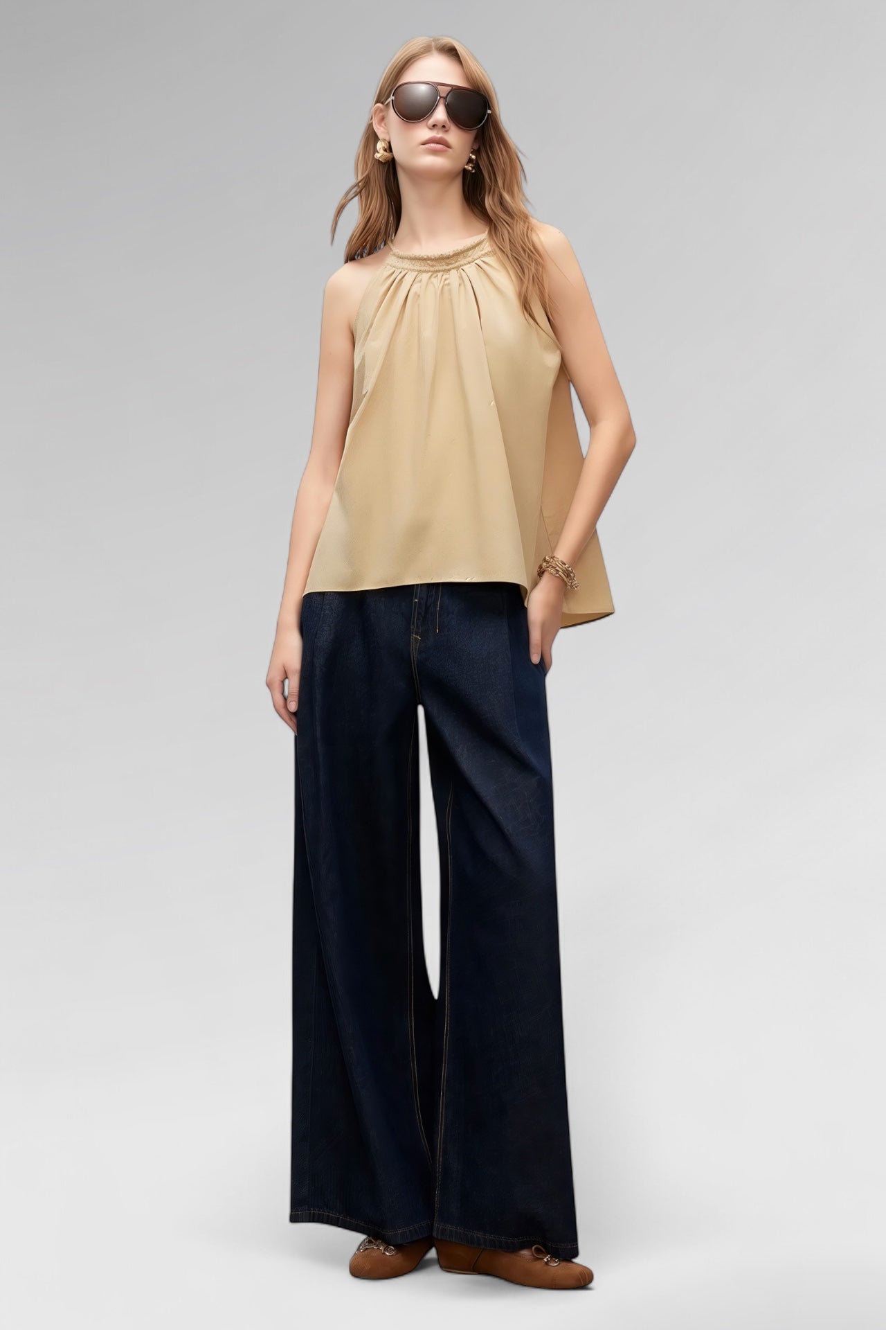 Airflow Gathered Halter Top
