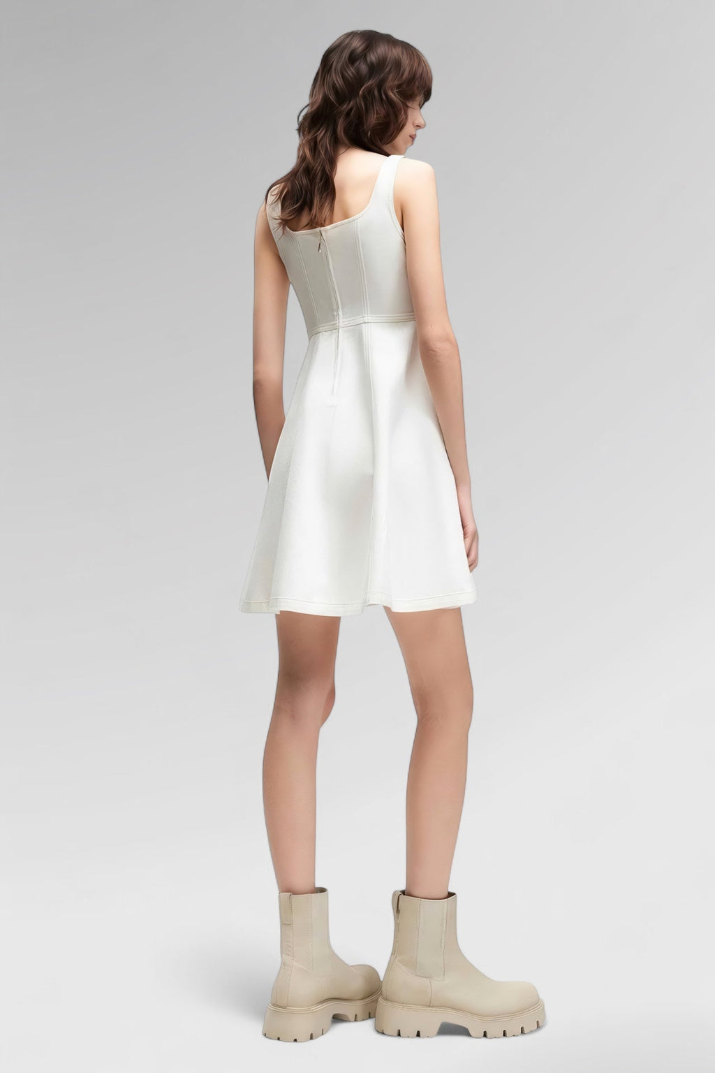 Ethereal Cutout Cotton Mini Dress
