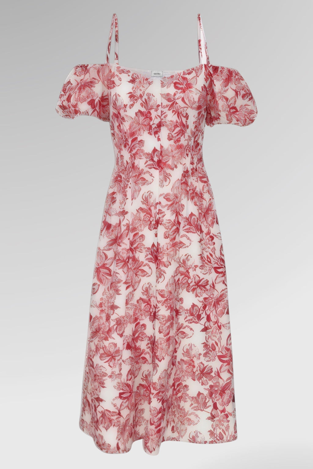 Whispered Grace Silk Midi Dress