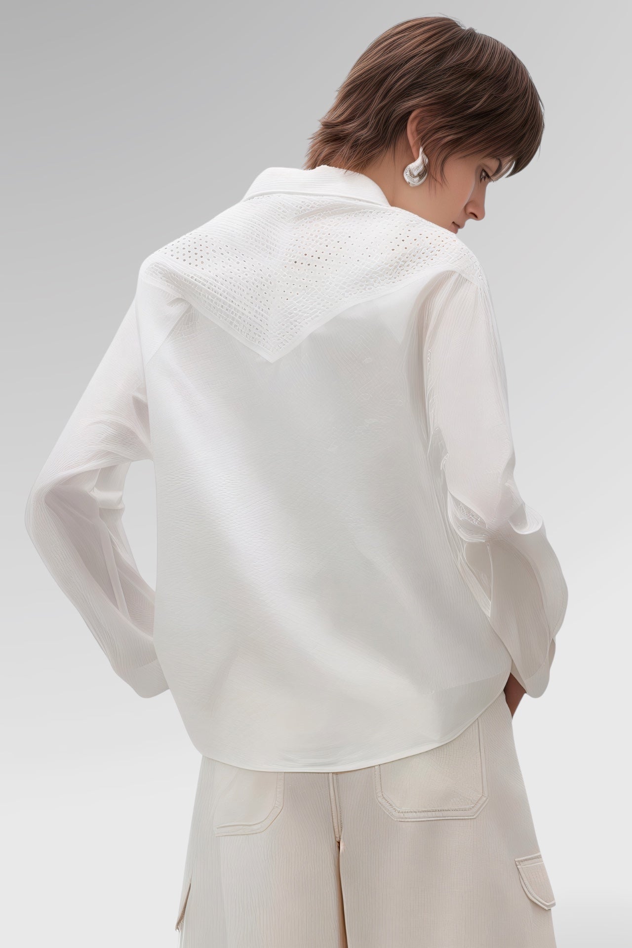 Ecru Summer Knit Shirt